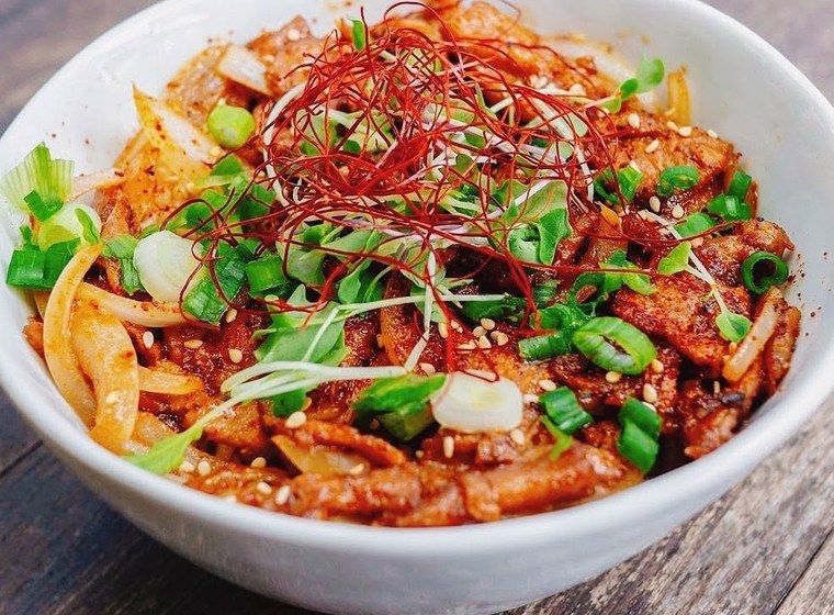 Organic vegan dinner example