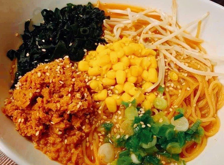 Organic vegan dinner example